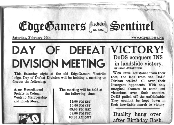 DoD:S Division Meeting